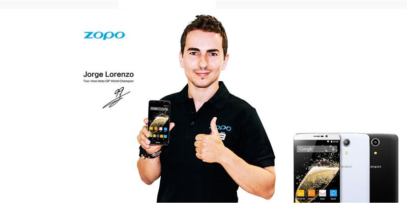 Jorge Lorenzo con un Zopo Speed 7 Plus.