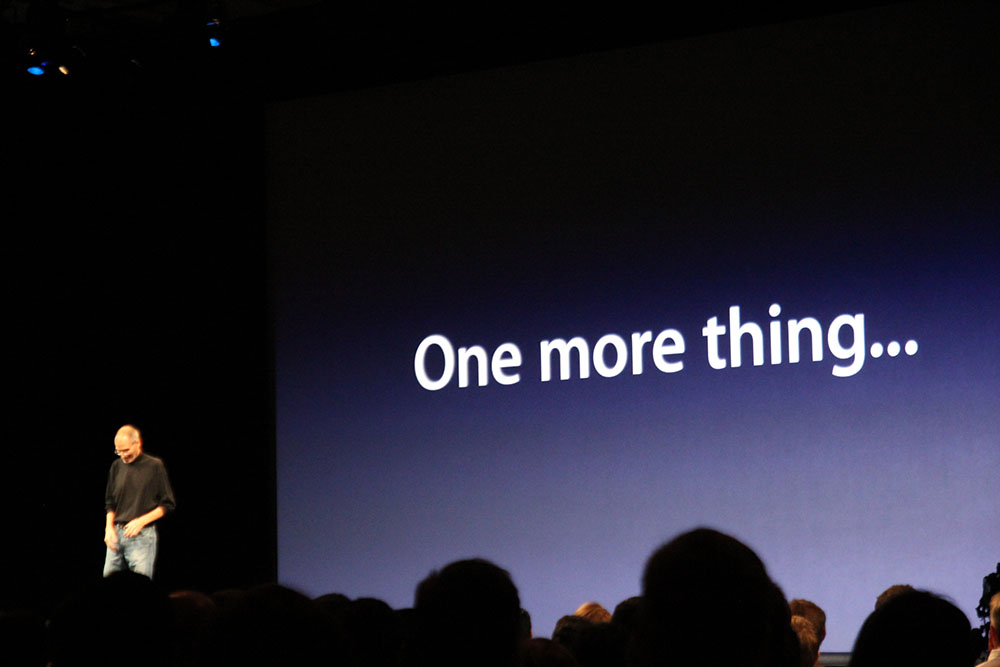 Apple keynote generico one more thing