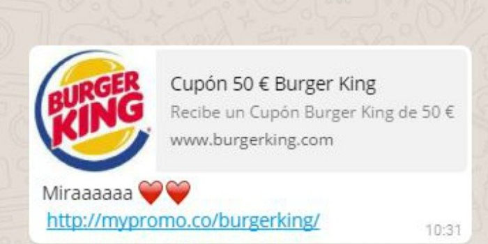 estafa de Burger King