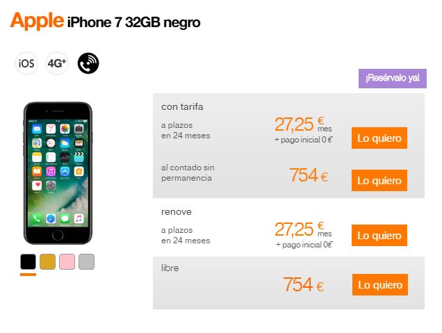orange-iphone-7-precios