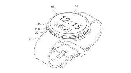 pantalla en el bisel del smartwatch