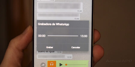 notas de voz en WhatsApp