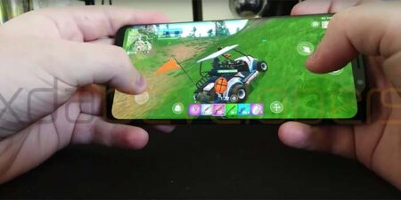 primer gameplay de fortnite para android