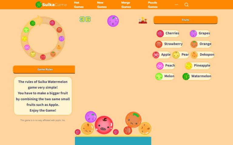 Jugar A Suika Game El Juego De Frutas Viral Para Pc Switch Y M S