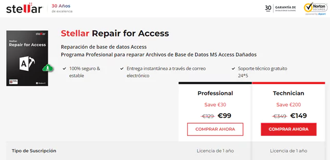 stellar repair for access precio