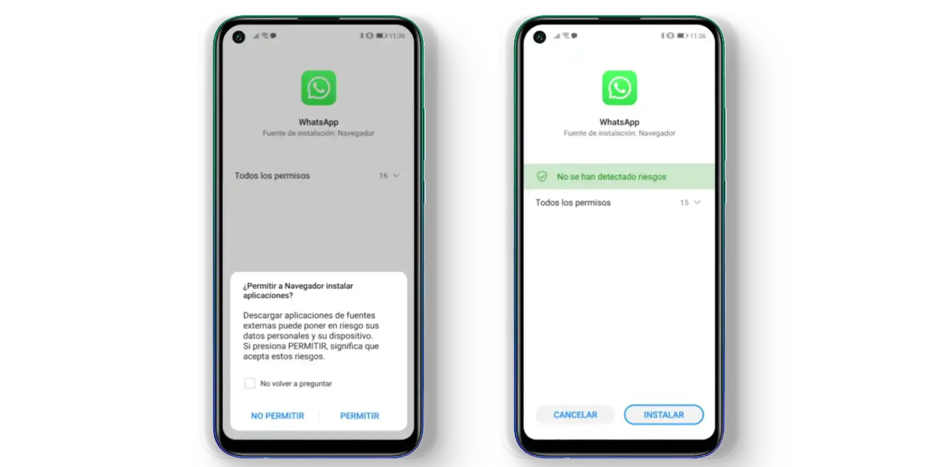 huawei instalar whatsapp