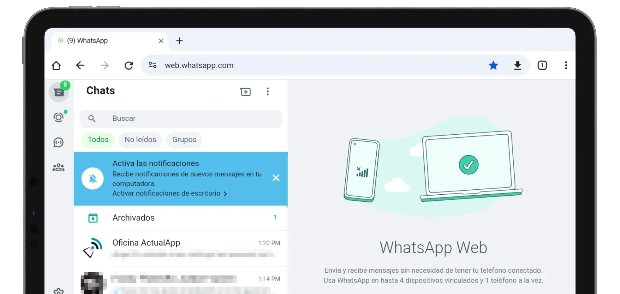 ipad whatsapp web