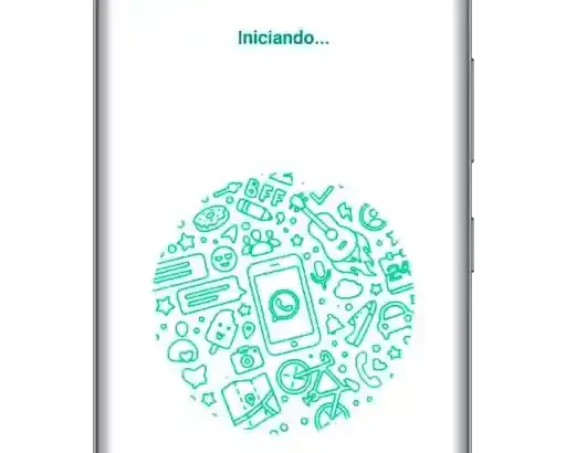 smartphone android iniciando whatsapp