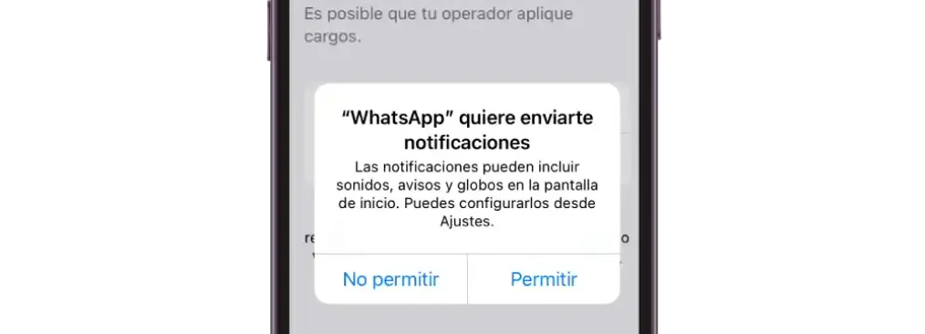 whatsapp aviso notificaciones iphone