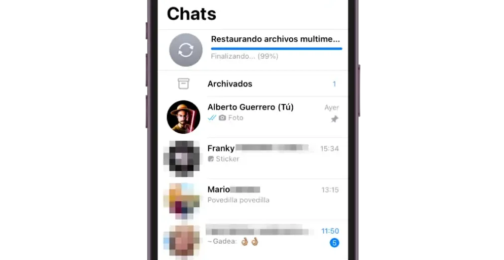 whatsapp chats iphone