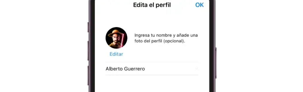 whatsapp editar perfil iphone