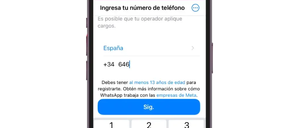 whatsapp introducir numero iphone