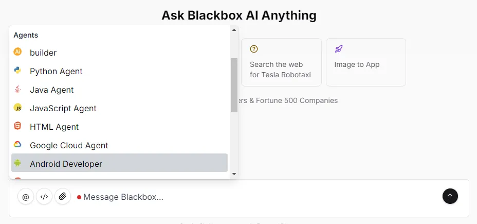 blackbox ai agentes