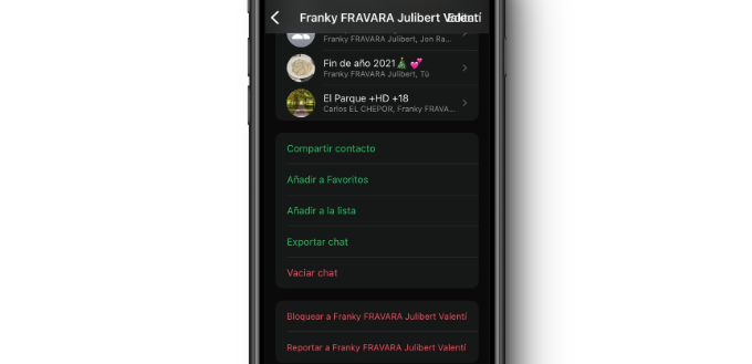 reportar whatsapp contacto