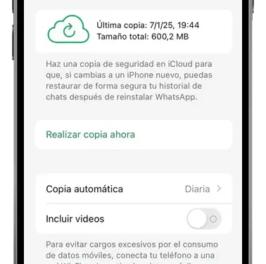 copia de seguridad whatsapp iphone