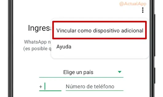 dos whatsapp vincular como dispositivo adicional